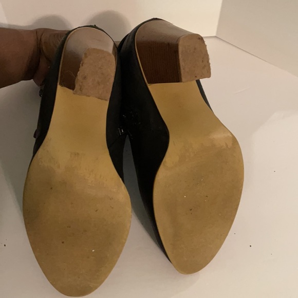 Black leather like booties size 10 - Picture 5 of 5